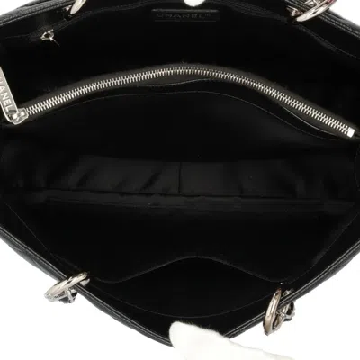 Pre-owned Chanel Black Caviar Leather Tote Bag ()