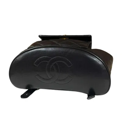 Pre-owned Chanel Black Leather Backpack ()