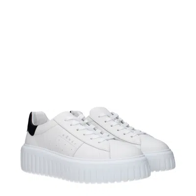 Hogan H645 Leather Sneakers In White