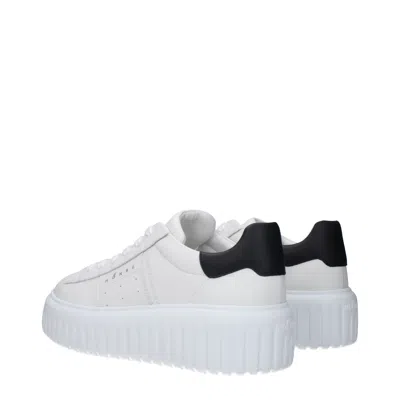 Hogan H645 Leather Sneakers In White