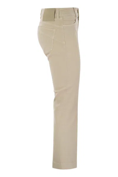 Sportmax Nilly - Five-pocket Mini Flare Trousers In Avory