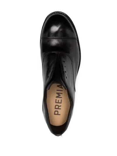 Premiata Lace-up Leather Derby Shoes In Brown