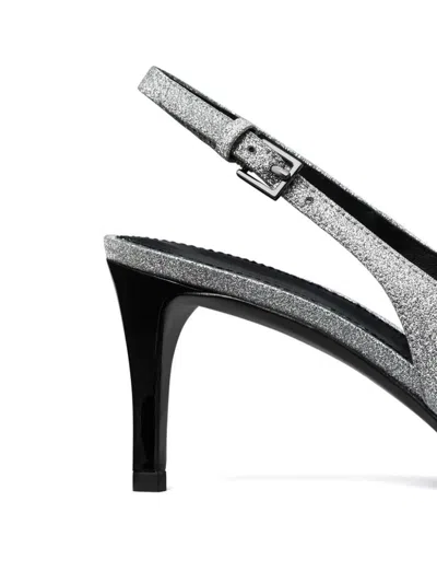 Tory Burch Eleanor Pave Slingback In Grey