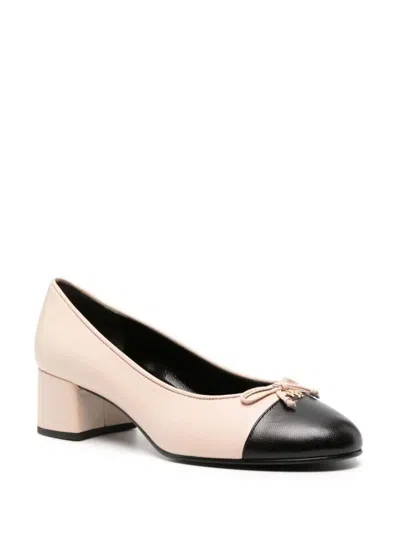 Tory Burch Bow Logo Cap Toe Pump In Multicolor