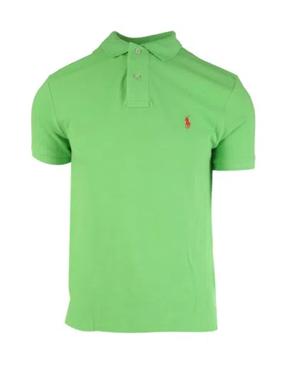 Polo Ralph Lauren Pique Polo Shirt Polo Shirts Green In Green