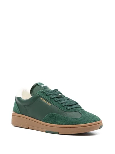 Michael Kors Wilton Lace Up Sneakers Shoes In Green