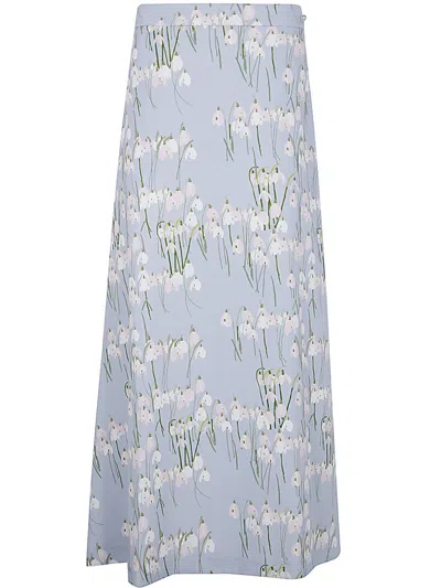 Bernadette Skirt Leanne Midi Clothing In Blue