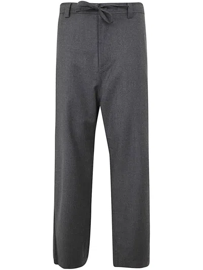 Sofie D Hoore Low Crotch Pants With Zipper And Drawstring Clothing In Grey