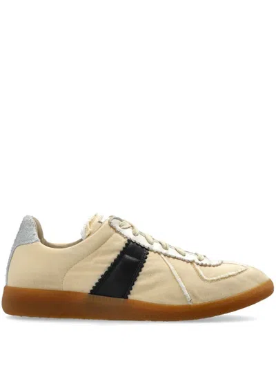 Maison Margiela Multicolor Fabric Replica Sneakers In Black
