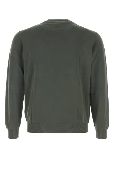 Fedeli Sage Green Cotton Sweater