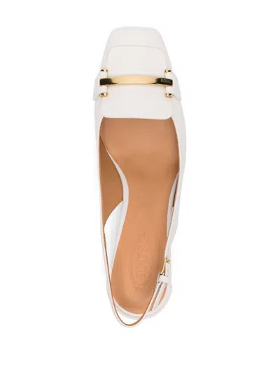 Tod's With Heel In Lime White