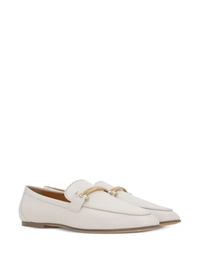 Tod's Flat Shoes In Lime White