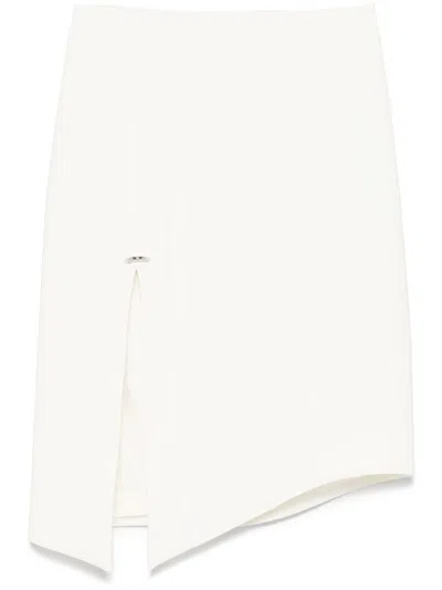 Mugler Knee Length And Midi Skirts In White
