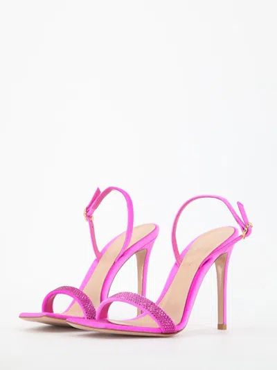 Gianvito Rossi Britney 100 Leather Sandals In Purple