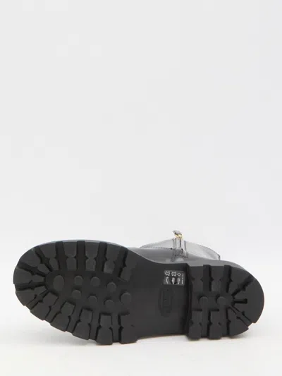 Tod's Leather Ankle Boots In Black