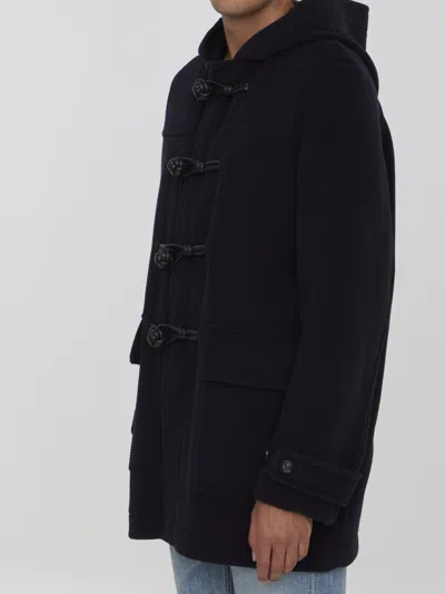 Bottega Veneta Men Montgomery Short With Leather Details In Blue