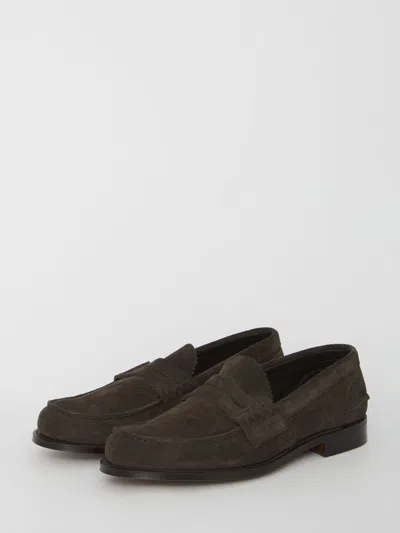 Church's Pembrey Suede Loafers In Brown
