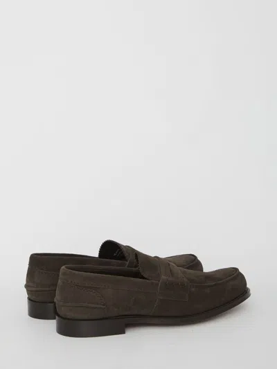 Church's Pembrey Suede Loafers In Brown