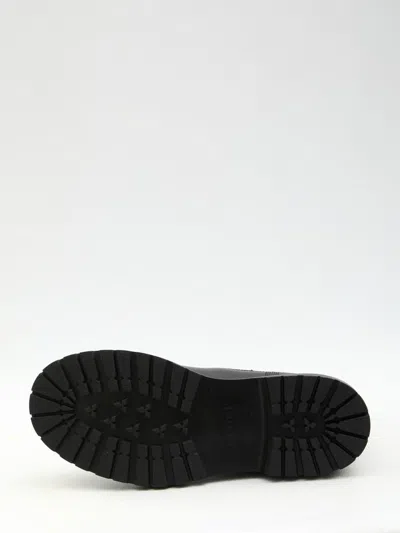 Gucci Chelsea Boots With Web In Black
