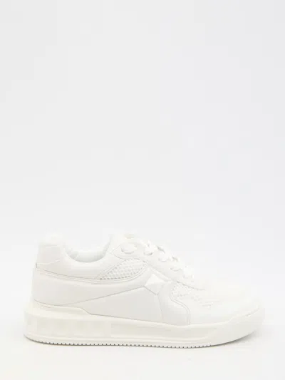 Valentino Garavani Mens White One Stud Xl Chunky-sole Leather Low-top Trainers In White
