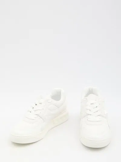 Valentino Garavani Mens White One Stud Xl Chunky-sole Leather Low-top Trainers In White
