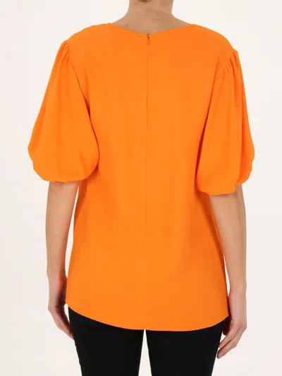 Stella Mccartney Viscose T-shirt In Orange