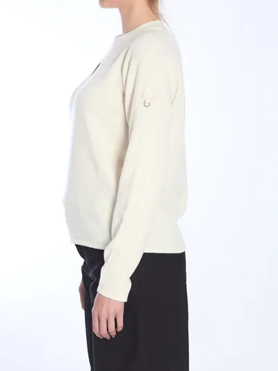 Moncler X Willow Smith Eyelet Wool And Cashmere Jumper In White