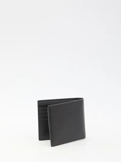 Saint Laurent Tiny Cassandre East/west Wallet In Black