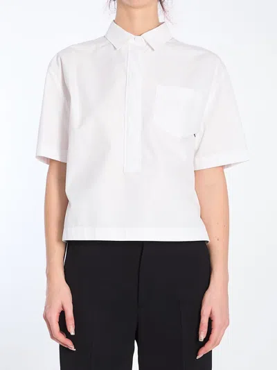 Gucci Shirt With Embossed Logo In White