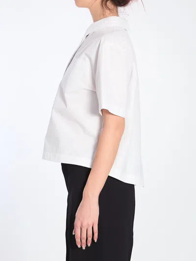 Gucci Shirt With Embossed Logo In White