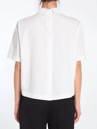 Gucci Shirt With Embossed Logo In White