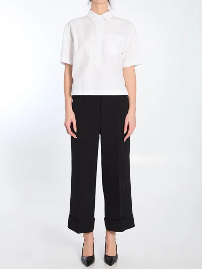 Gucci Shirt With Embossed Logo In White