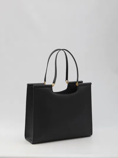Dolce & Gabbana Sicily Tote Bag In Black