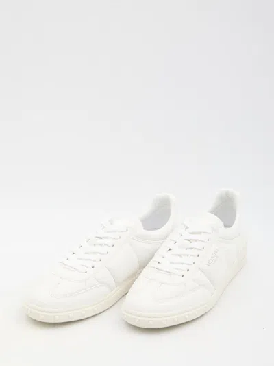 Valentino Upvillage Low Top Nappa Leather Sneaker In White