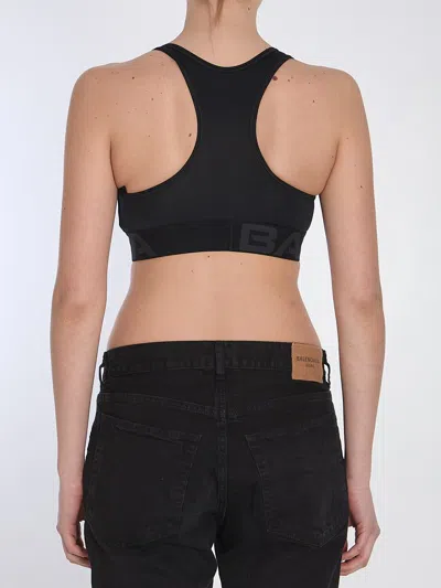 Balenciaga Collaboration Racerback Sleeveless Top In Black