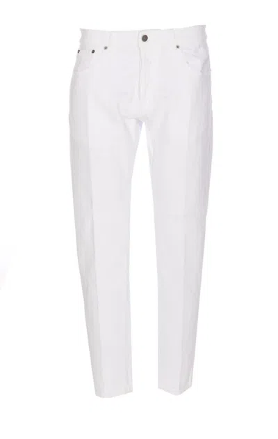 Dondup Carrot Leg Jeans In Durable Cotton Drill In White