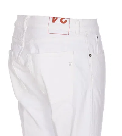 Dondup Carrot Leg Jeans In Durable Cotton Drill In White
