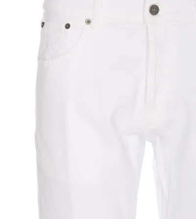 Dondup Carrot Leg Jeans In Durable Cotton Drill In White