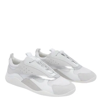 Vic Matie Round Toe Low-top Sneakers In White