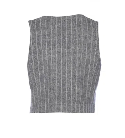 Circolo 1901 Pinstriped Waistcoat In Grey