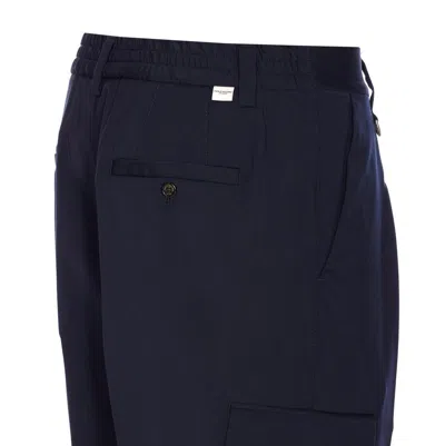 Paolo Pecora Wool-blend Trousers In Blue