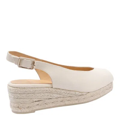 Castaã±er Open-toe Wedge Sandals In White