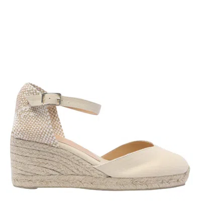 Castaã±er Bilina 105mm Wedge Espadrilles In White