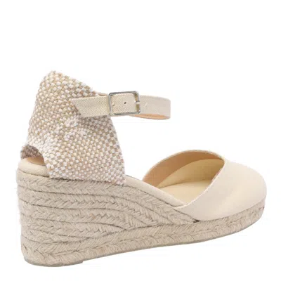 Castaã±er Bilina 105mm Wedge Espadrilles In White