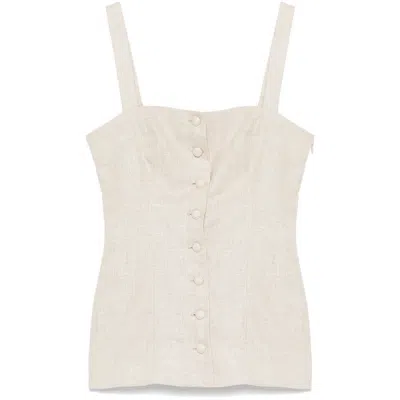 Faithfull The Brand Corbiere Top In Beige