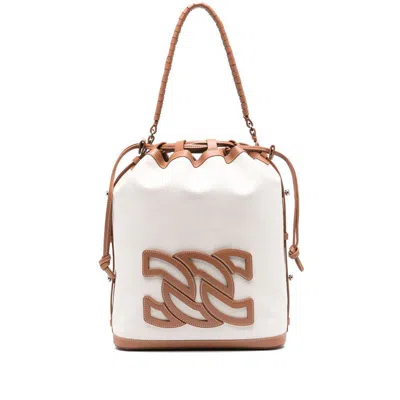 Casadei Drawstring Handbag In Beige