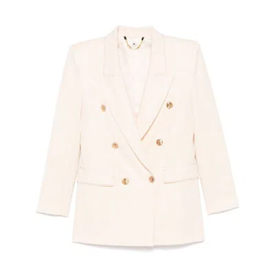 Elisabetta Franchi Jackets In Beige