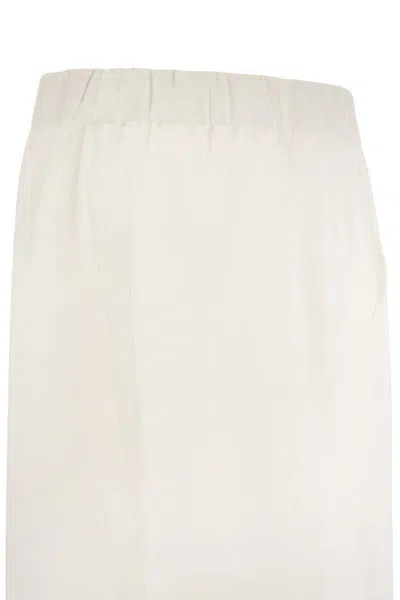 Antonelli Wide-leg Trousers In Beige