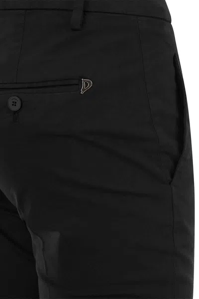 Dondup Trousers  Perfect In Virgin Wool In Black
