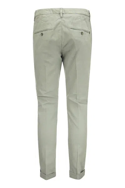 Dondup Gaubert Cotton Chino Trousers In Grey